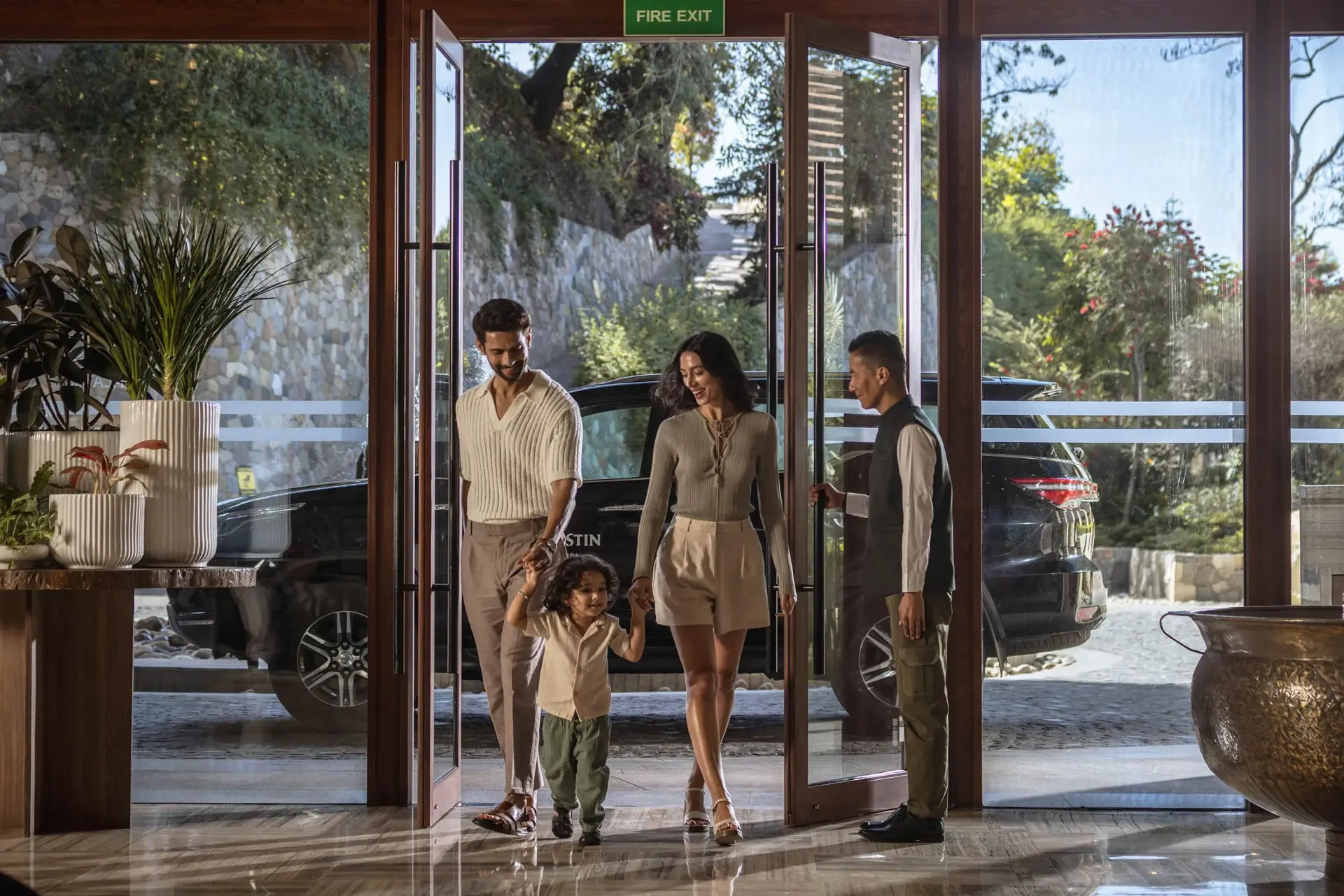 Hospitality-inspired resident arrival experience