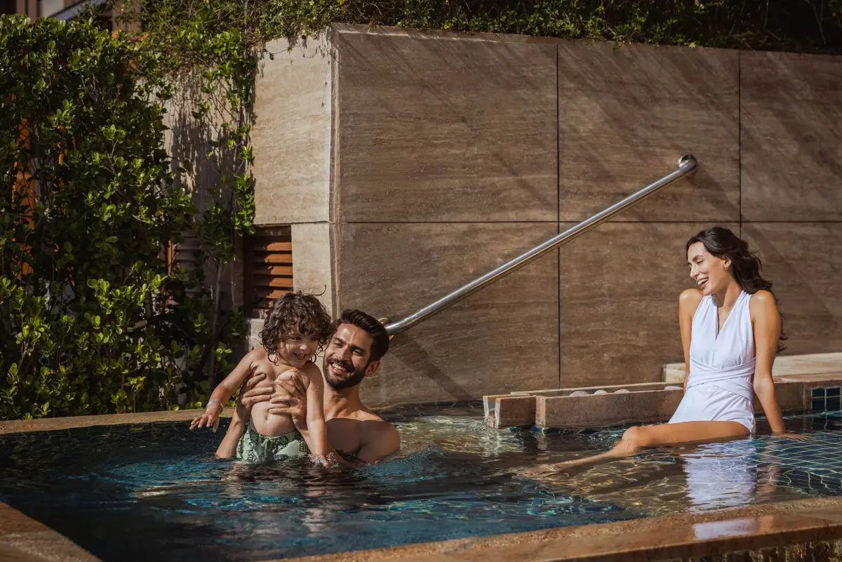 Family leisure lifestyle representation