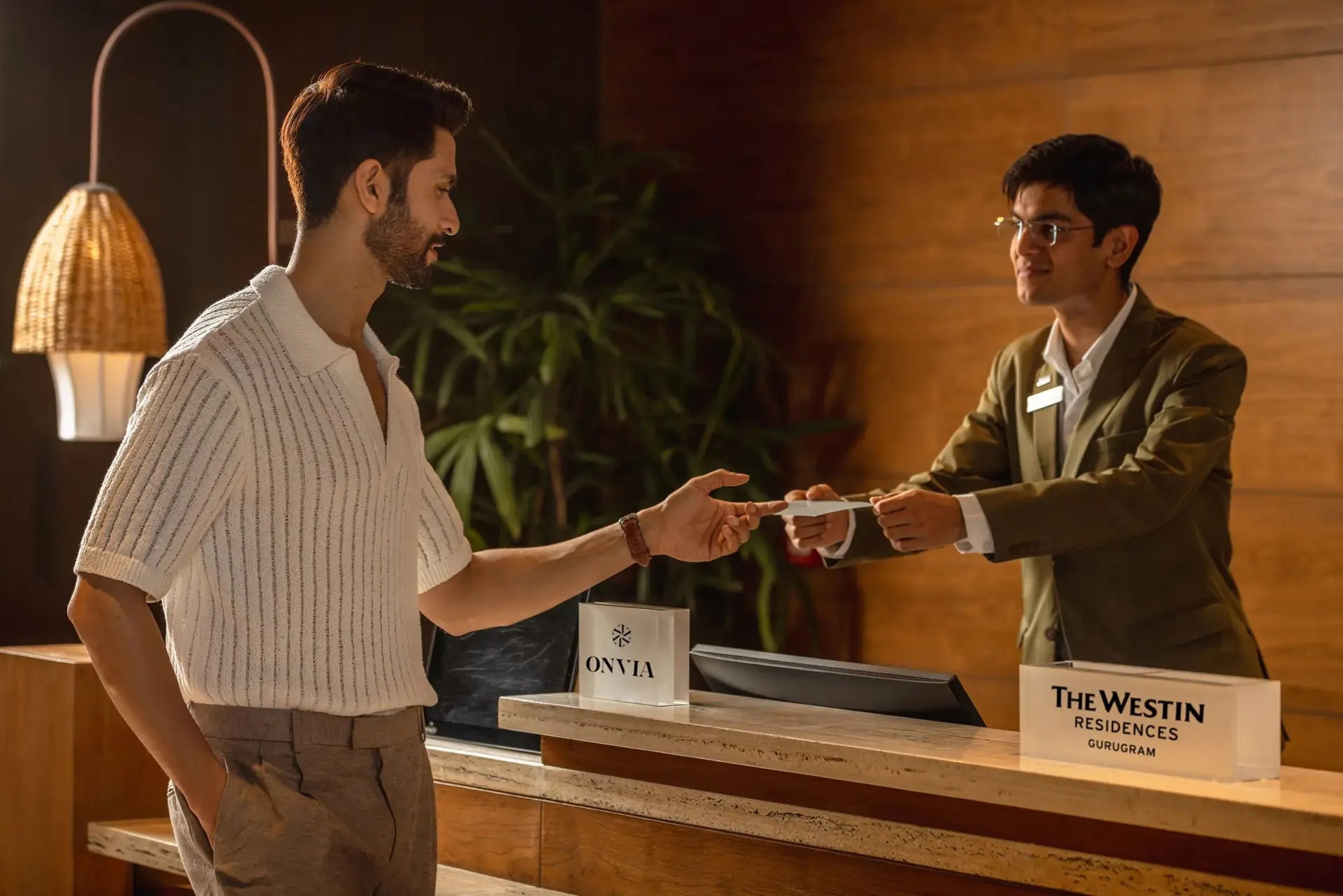 Hospitality-inspired resident service desk